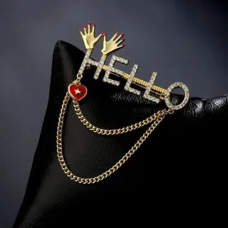 Hello Design Hijab Safety Brooch Pin